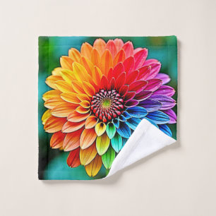 Vibrant Bloom of Hope and Joy Design Bath Towel Set