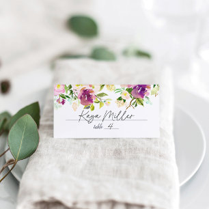 Vibrant Bloom Wedding Place Card