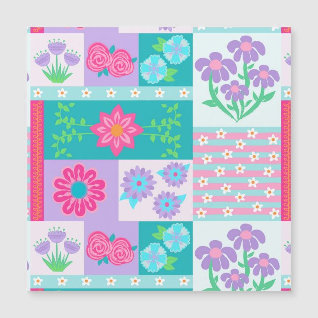 Vibrant Blooming Flowers Design (Front)