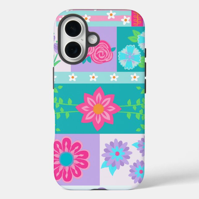 Vibrant Blooming Flowers Design Case-Mate iPhone Case (Back)