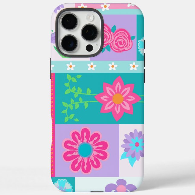 Vibrant Blooming Flowers Design Case-Mate iPhone Case (Back)