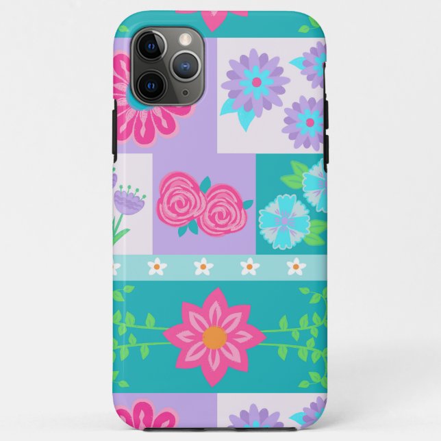 Vibrant Blooming Flowers Design Case-Mate iPhone Case (Back)