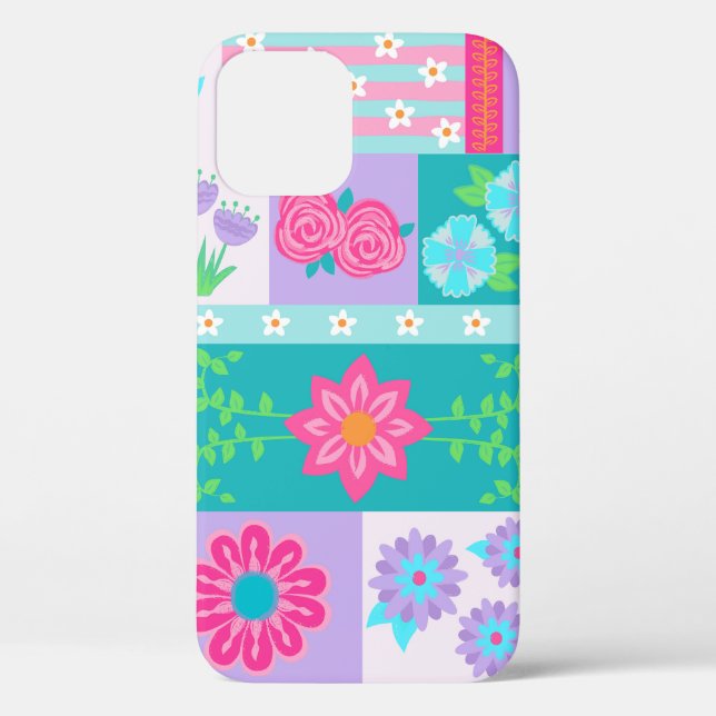 Vibrant Blooming Flowers Design Case-Mate iPhone Case (Back)