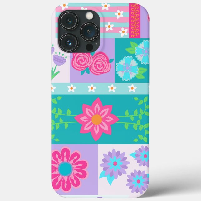 Vibrant Blooming Flowers Design Case-Mate iPhone Case (Back)
