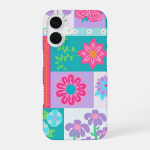 Vibrant Blooming Flowers Design iPhone 16 Case