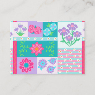 Vibrant Blooming Flowers Design Place Card