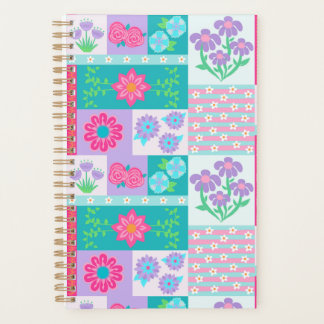 Vibrant Blooming Flowers Design Planner