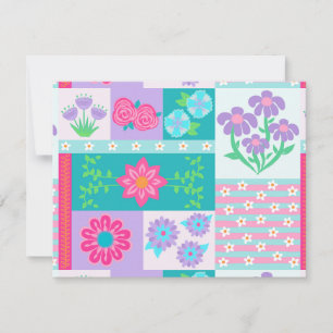 Vibrant Blooming Flowers Design Save The Date