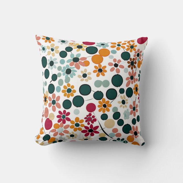 Vibrant Blooms Cushion (Front)