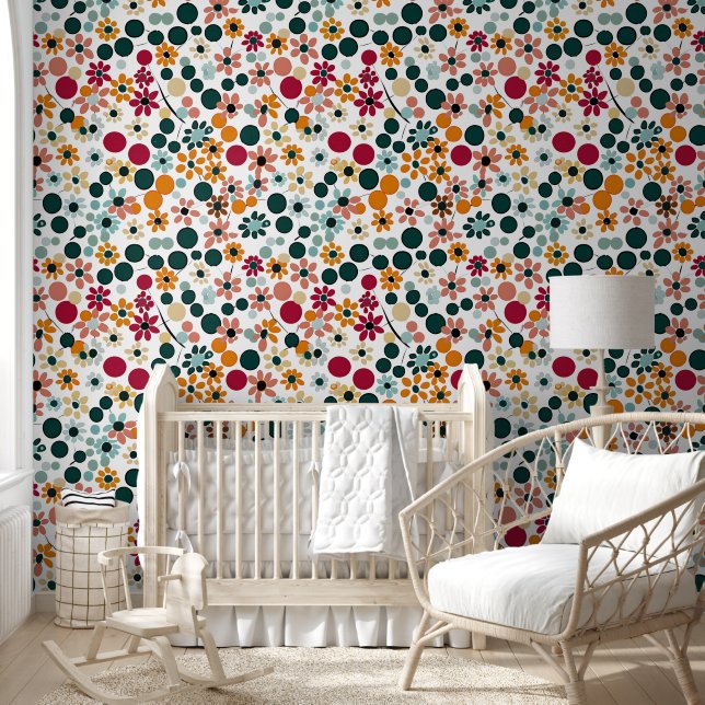 Vibrant Blooms Wallpaper (Kids)
