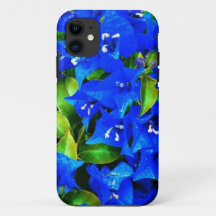 Vibrant Blue Bougainvillea Flowers Case-Mate iPhone Case