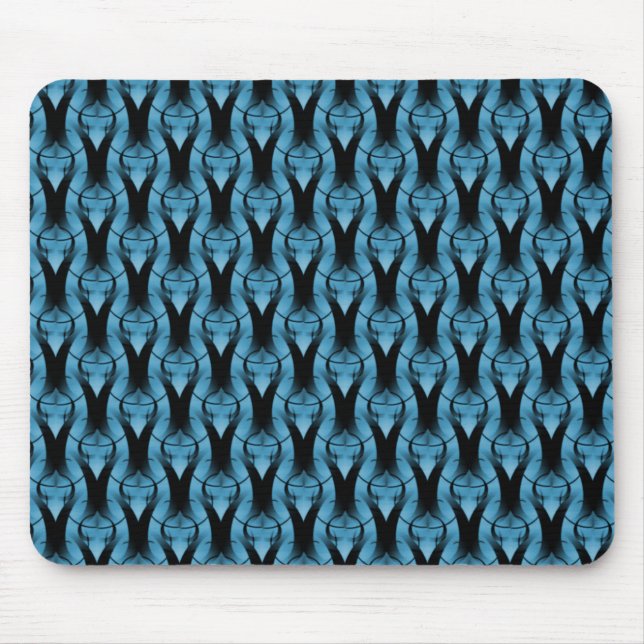 Vibrant Blue Modern Classic Mousepad (Front)