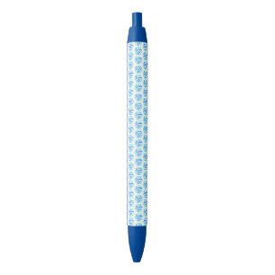 Vibrant Blue Pen   Honeycomb-Inspired Design