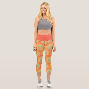 Vibrant Bold Capri Leggings