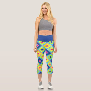 Vibrant Bold Capri Leggings