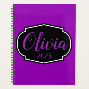 Vibrant, Bold Fuchsia Purple Personalised Planner