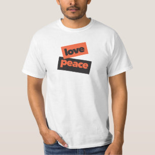 Vibrant, bold, simple, urban design of Love Peace T-Shirt