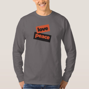 Vibrant, bold, simple, urban design of Love Peace T-Shirt