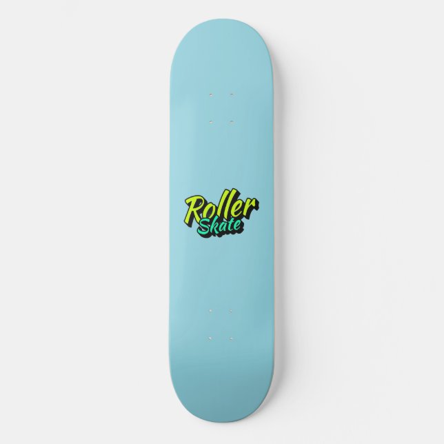 Vibrant Bright Bold Roller  Skateboard (Front)