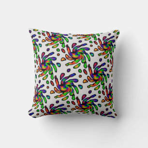 Vibrant Bright Colourful Pattern  Cushion