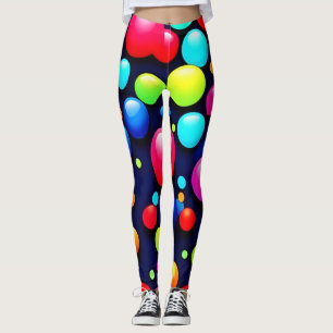 Vibrant Bubble Pop Art Leggings