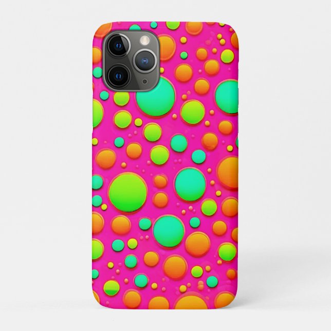 Vibrant Bubble Pop of Colour Design Case-Mate iPhone Case (Back)