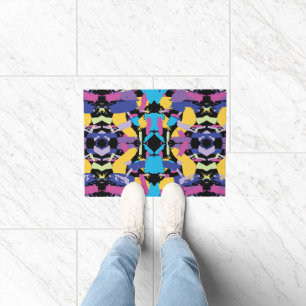 Vibrant Burst: Random Colour Splashes Doormat