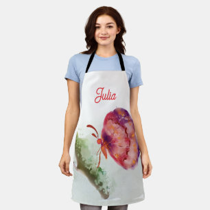 Vibrant butterfly apron
