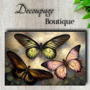 Vibrant Butterfly Collection Decoupage Tissue Paper