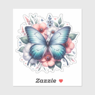 Vibrant Butterfly Floral Bouquet Art-96283