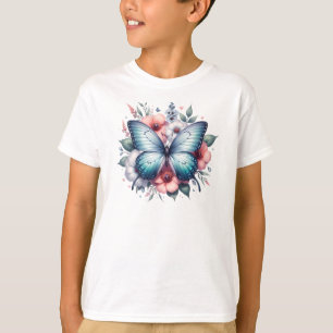 Vibrant Butterfly Floral Bouquet Art-96283 T-Shirt