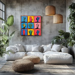 Vibrant Cactus Pop Art Print for a Playful Touch<br><div class="desc">This pop art cactus print brings a burst of colour and modern flair to any room. Featuring a variety of cacti in bold shades of pink, blue, yellow, and green, this artwork is perfect for those looking to add a touch of playful desert charm to their space. Ideal for living...</div>