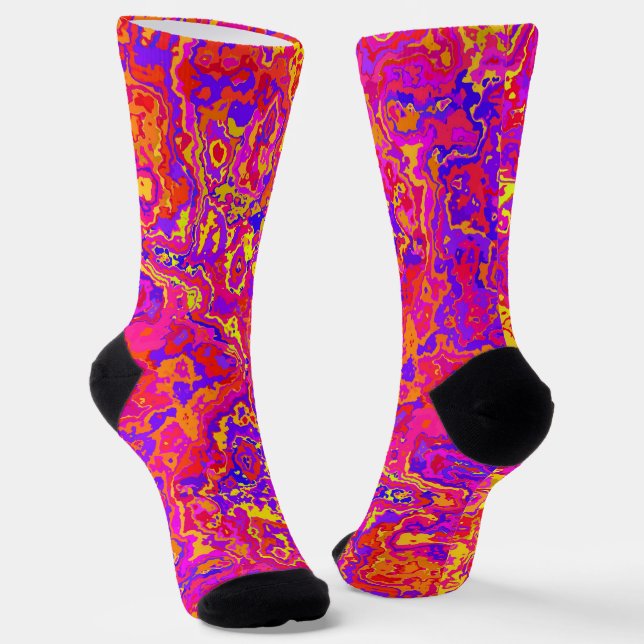 Vibrant Camo Socks (Angled)