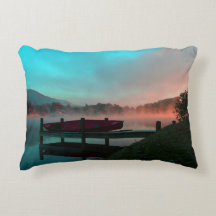 Vibrant Canoe on Lake Junaluska