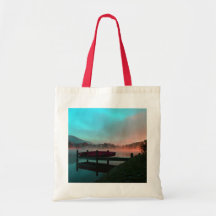 Vibrant Canoe on Lake Junaluska