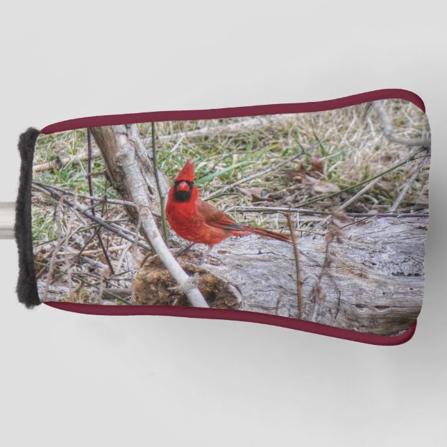 Vibrant Cardinal Golf Head Cover (Front)