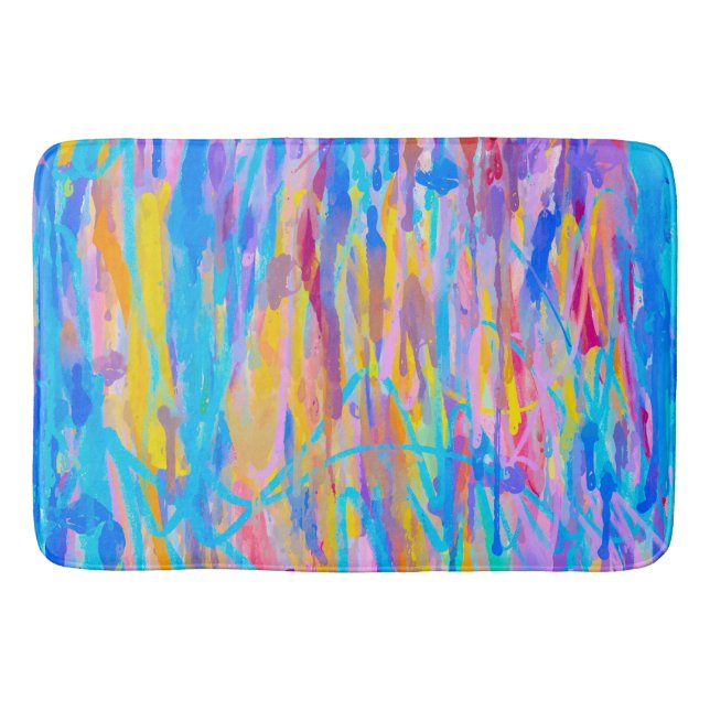 Vibrant Cascade Bath Mat (Front)