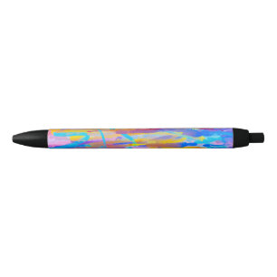 Vibrant Cascade Black Ink Pen