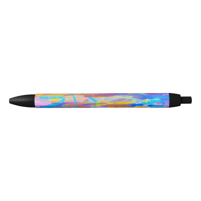 Vibrant Cascade Black Ink Pen (Front)