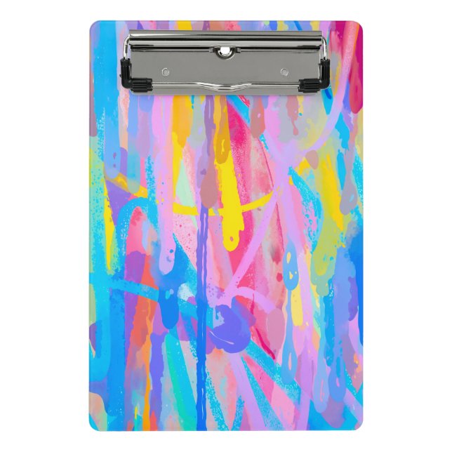 Vibrant Cascade Mini Clipboard (Front)