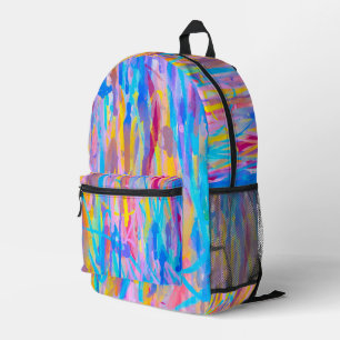 Vibrant Cascade Printed Backpack