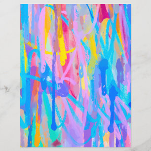 Vibrant Cascade Scrapbook Paper