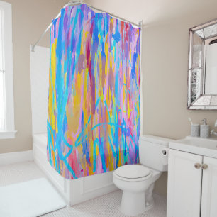 Vibrant Cascade Shower Curtain
