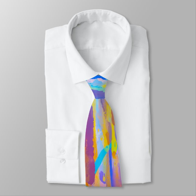 Vibrant Cascade Tie (Tied)