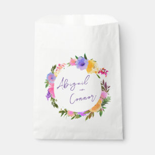 Vibrant Casual Magenta Violet Yellow Favour Bags