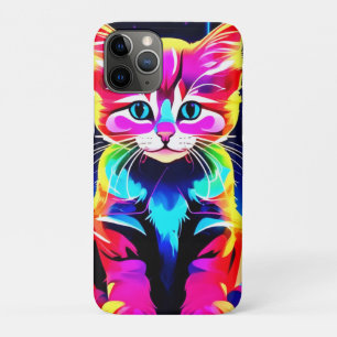 Vibrant Cat Artwork Case-Mate iPhone Case