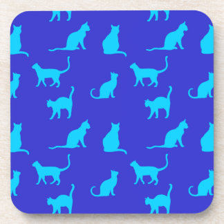 Vibrant Cat Plastic Coasters