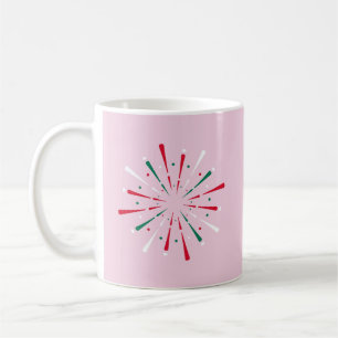 Vibrant Celebration Confetti, Fireworks Coffee Mug