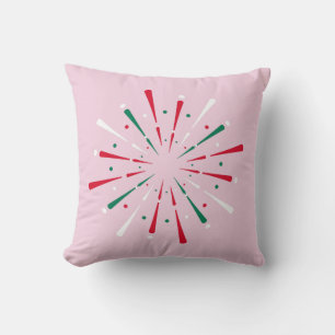 Vibrant Celebration Confetti, Fireworks Cushion