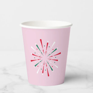 Vibrant Celebration Confetti, Fireworks Paper cup
